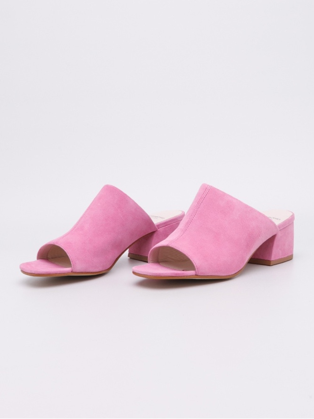 Vagabond Pink Suede Mules